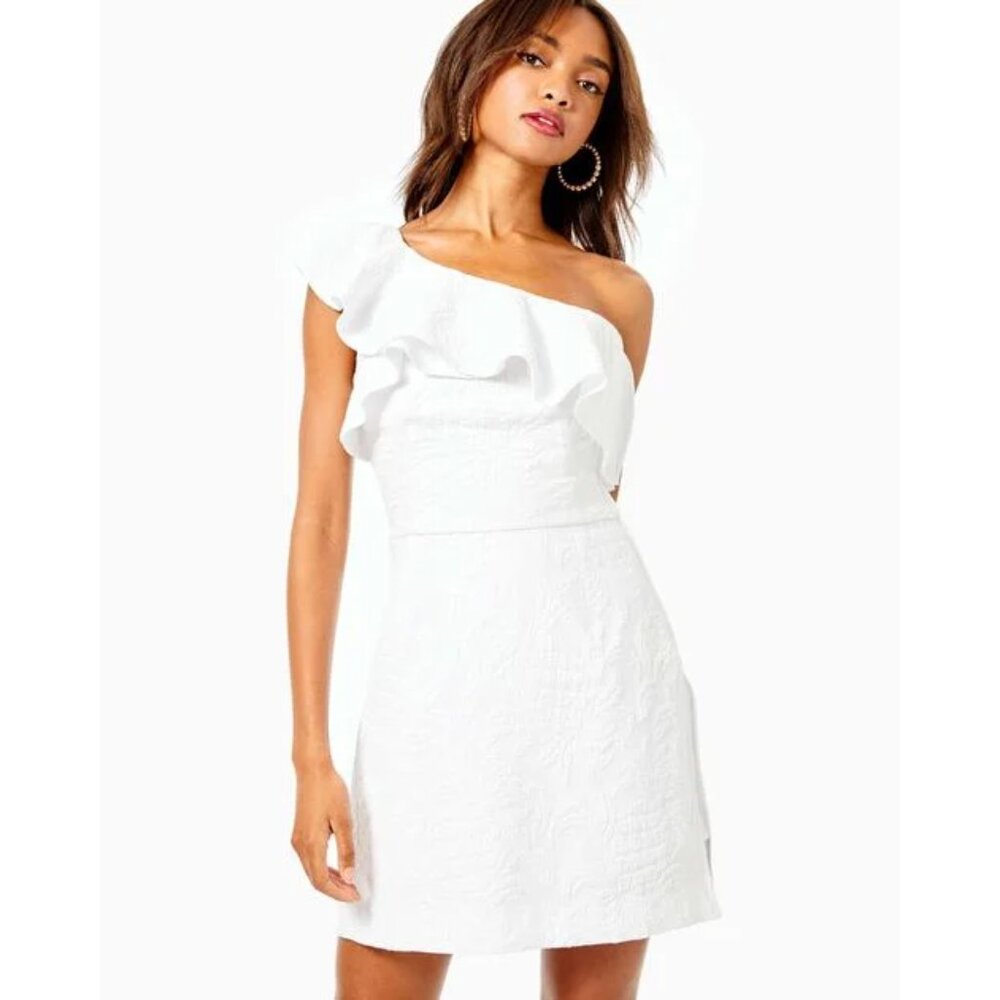 NWT Lilly Pulitzer Kipton Romper in Resort White - Size 14